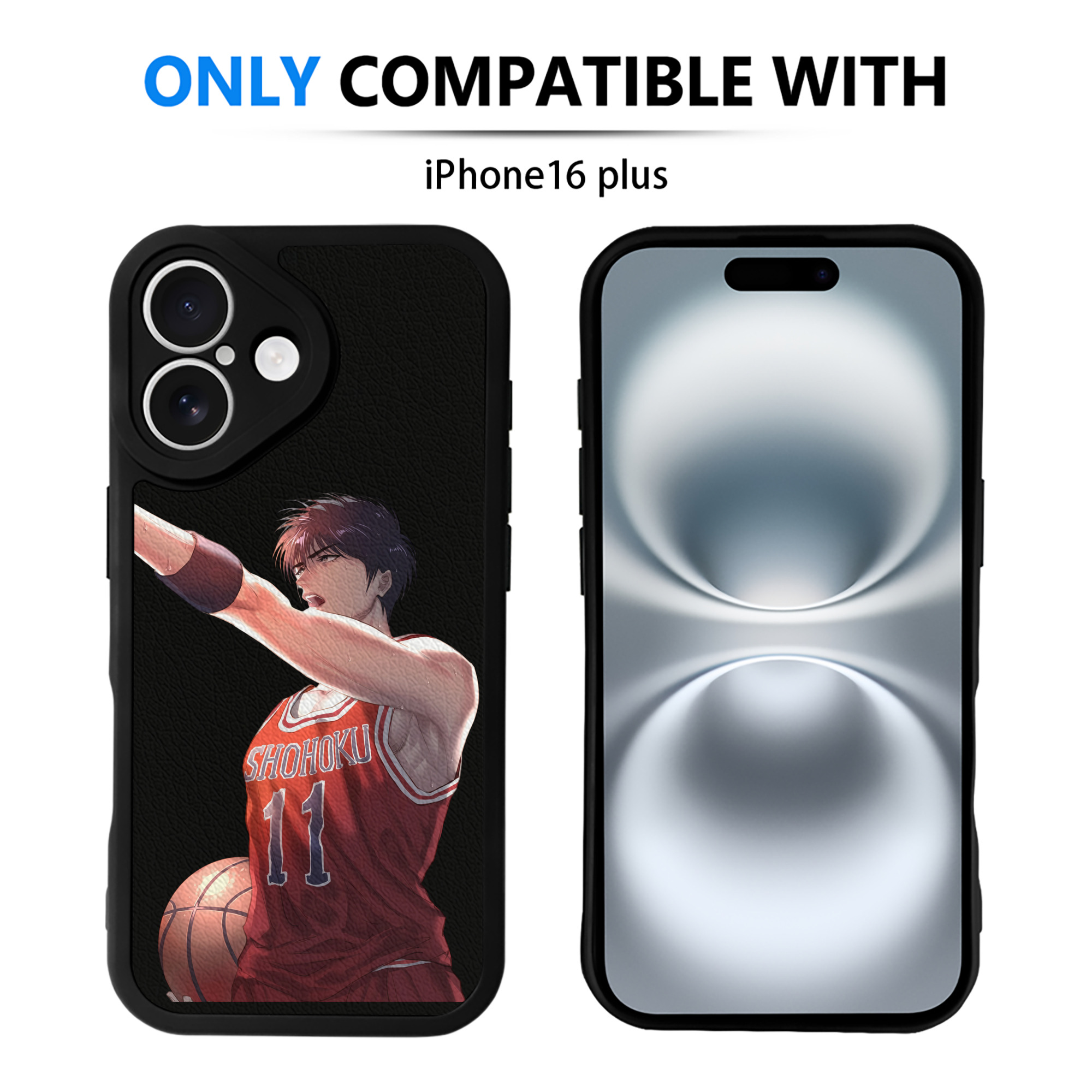 （画像用） SLAM DUNK／スラムダンク 【iPhone 16シリーズ対応】シリコンスマホケース（レザー調） 材質：シリコン